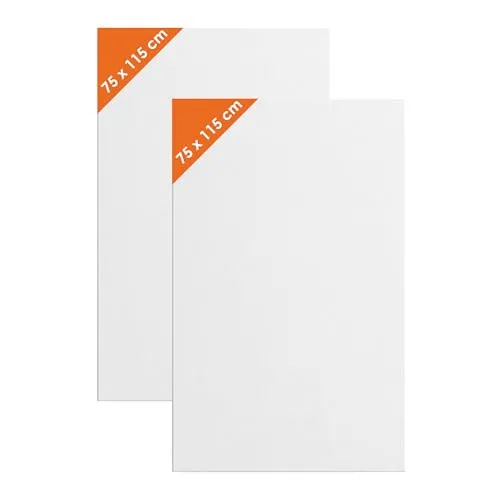 XL Leinwand auf Keilrahmen 2er Set – 5 Größen für kreative Projekte