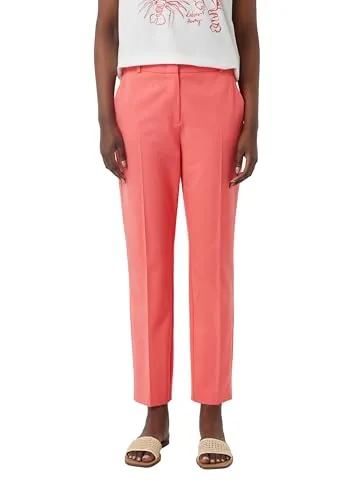 Comma Elegante Slim Fit Stoffhose - Hochwertige Slim Fit Hose mit Mid Rise Bund, fließendem Material und eleganten Details. Ideal für den professionellen Look im Büro.