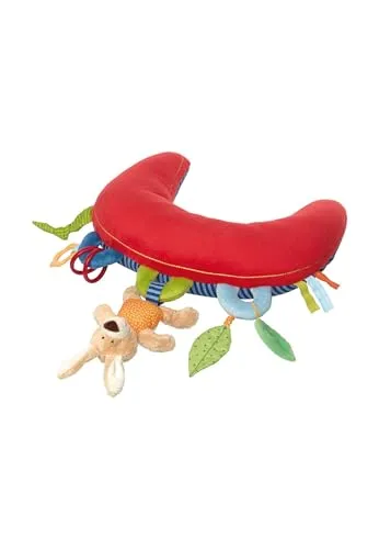 sigikid 42153 - Aktiv-Spielhörnchen Kinderbunt - Aktiv-Spielzeug für Babys ab 3 Monaten, fördert Sensorik und Motorik mit knisternden Details und abnehmbarem Häschen mit Rassel. Hochwertige Materialien, waschmaschinenfest und sicher für Ihr Kind.