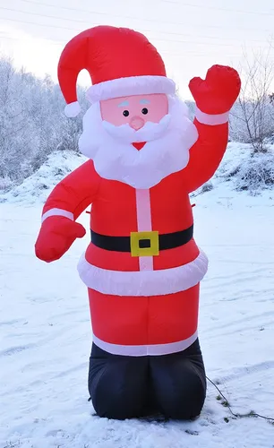 Haushalt International Weihnachtsmann 180cm selbstaufblasend beleuchtet mit 3 LEDs 54110