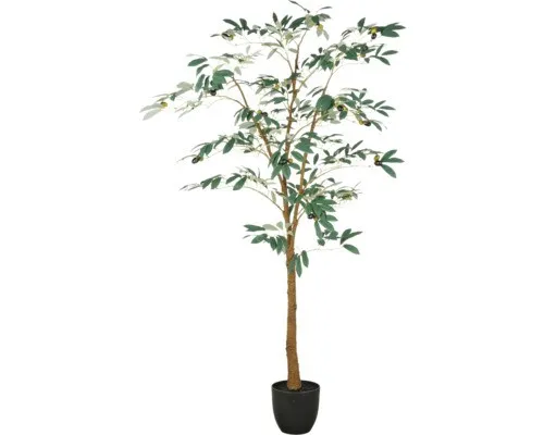 Kunstpflanze Olivenbaum H 160 cm grün
