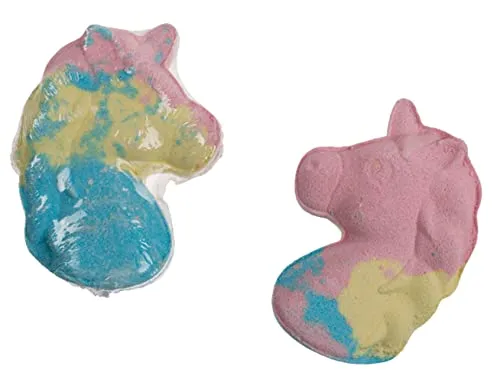 itsisa Badebombe Badekugel Einhorn 2er Set - Badezusatz, Bade Fizzer, Wellness Geschenk