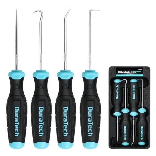 DURATECH 4-teilig Pick und Haken Set, Mini Präzisions-Haken- und Dietrich-Set