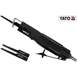 Yato Druckluft-Säge, Schwarz, 245mm - Fliesenschneider mit 9000 Hüben pro Minute, ideal für Metall, Holz und Kunststoff. Leicht und handlich für ermüdungsfreies Arbeiten, perfekt für Werkstätten und Heimwerker.