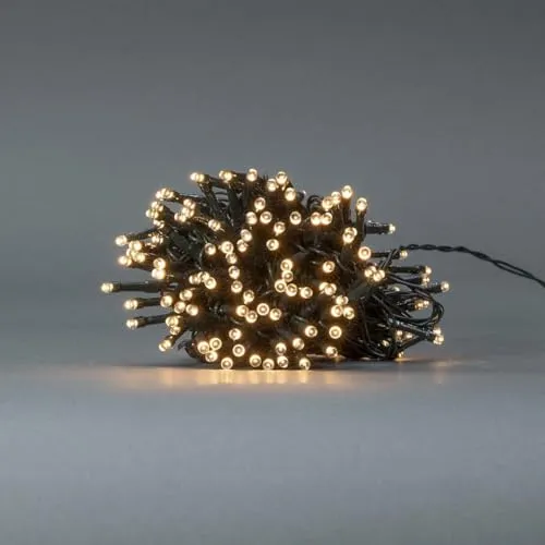 Nedis Dekorative Lichter | Schnur | 192 LED's | Warmweiss | 14.40 m | Lichteffekte: 7 | Innen- und Aussenbereich | Batteriebetrieben