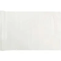 vidaXL Balkon-Sichtschutz Weiß 800x120 cm PVC - Metallzaun Sichtschutz, witterungsbeständig und leicht zu reinigen. Ideal für Veranda oder Garten, schützt vor Wind und Blicken.