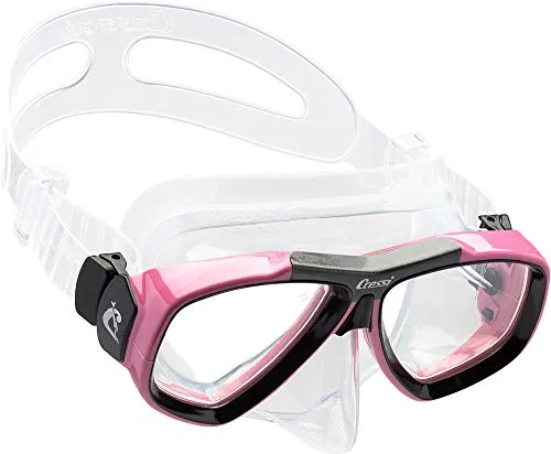 Cressi Focus Tauchmaske Clear/Frame Pink von Cressi