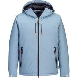 Blue Wave Herren Funktionsjacke Lasse mit Wattierung - Wasserdichte Jacke mit Kapuze in Ice Blue Größe S - Blau - S