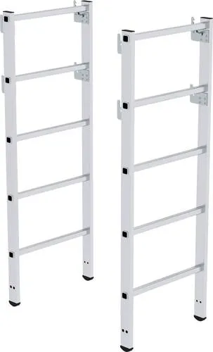 MUNK Teleskopaufsatz mit 3 Sprossen - Sonstiges, stabile Aluminiumkonstruktion mit gebördelten Sprossen und sicherem Handlauf für komfortables Arbeiten auf der geräumigen Plattform.