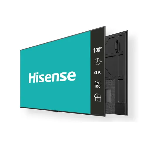Hisense 100DM66E 100 Zoll Signage Display - Großes 100 Zoll (254 cm) Display für beeindruckende Werbung und Präsentationen, ideal für den professionellen Einsatz in Geschäften und Unternehmen.