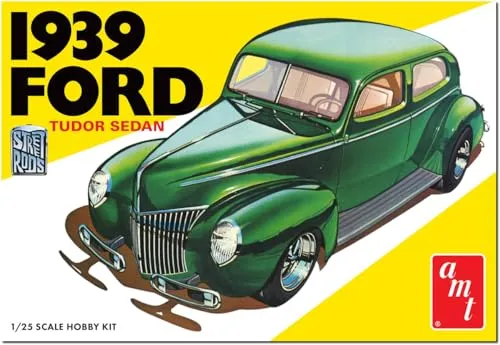 AMT - 1/25 1939 Ford Sedan Street Rod Series - Plastikmodellbausatz, Nicht Bemalt