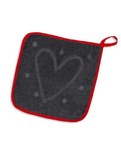 KRACHT, Ein Topflappen 100% Liebe, Frottee, 100% Baumwolle, 22x22cm