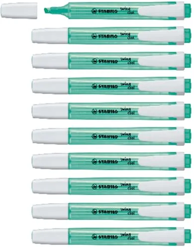 STABILO - Textmarker - swing cool - 10er Pack - türkis