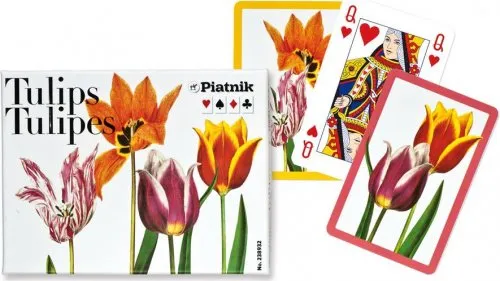Piatnik - 2389 - Doppelspiel Tulips 2x55 Blatt