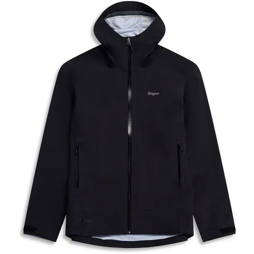 Bergans Softshelljacke Essentials 3L Shell für Herren - Schwarz, Größe L - Die Essentials 3L Shell Jacket ist ideal für jedes Wetter. Mit innovativer Membran-Technologie und Belüftungsreißverschlüssen bietet sie optimalen Schutz und Komfort für aktive Abenteuer im Freien.