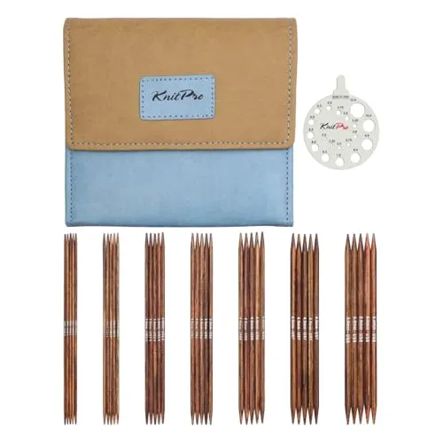 KnitPro 31287 Ginger Sockennadel - 15 cm Holzstricknadeln - Hochwertige Sockennadeln aus FSC-zertifiziertem Holz, ideal für präzises Stricken von Socken in verschiedenen Stärken. Perfekt für kreative Strickerinnen!