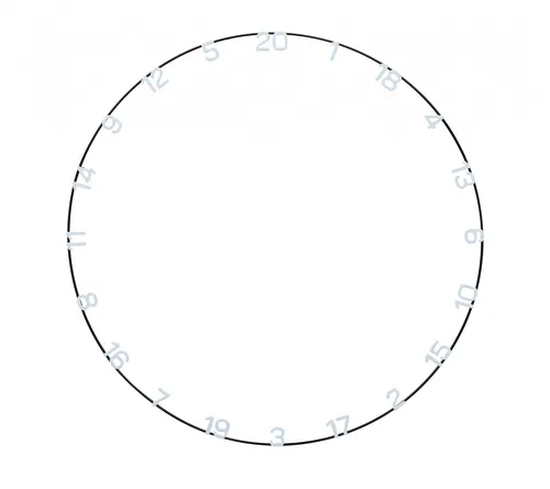 Unicorn Darts Metal Number Dartboard Ring von Unicorn