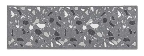 Astra Küchenläufer/Fußmatte - Miabella D.731 C.040 - Läufer in Grau, ca. 50x150cm, aus 100% Polyamid mit 2400 g/m² für hohe Strapazierfähigkeit und pflegeleichte Nutzung in Ihrer Küche.