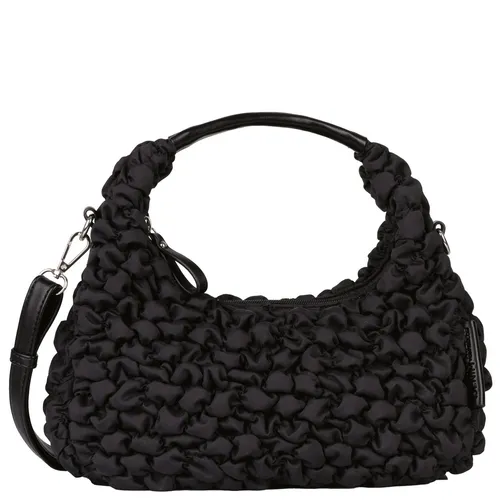 TOM TAILOR Denim Marlea Damen Hobo Bag - Mittelgroße Hobo Bag in Schwarz, gefertigt aus weichem Nylon mit modernem Design. Flexibler Tragekomfort dank abnehmbarem Schulterriemen – ideal für stilvolle Outfits.