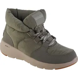 Skechers Glacial Ultra - Trend Up 144194-OLV - Wanderschuhe für Damen mit modischem Look und zuverlässigem Komfort. Diese Winterstiefel bieten Warmfutter und gepolsterte Decksohle für optimalen Tragekomfort an kalten Tagen.