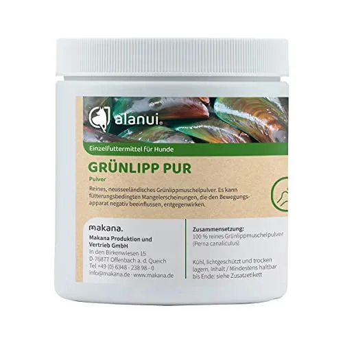 alanui Grünlipp PUR Pulver für Hunde, 250 g Dose