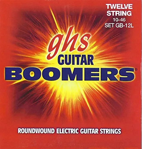 GHS Guitar Boomers - GB-12L - Electric Guitar String Set, 12-String Light, .010-.046