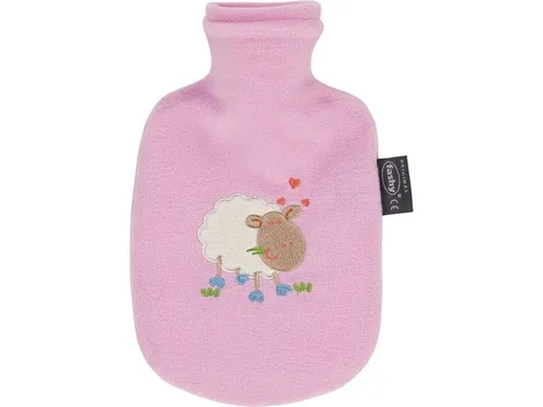 Fashy Wärmflasche Schaf Motiv mit Fleecebezug rosa - Die Fashy Wärmflasche im Schaf-Design bietet wohltuende Wärme und Geborgenheit. Mit abnehmbarem, waschbarem Fleecebezug für höchsten Komfort. Ideal für entspannende Momente und ein liebevoller Begleiter für Groß und Klein.