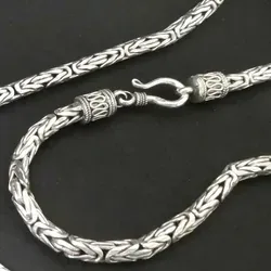 Drachensilber Königskette 925 Silber 4 mm von Drachensilber