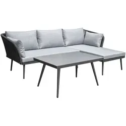 LC Garden »Sunera« Gartenlounge Set 3tlg. dunkelgrau von LC Garden