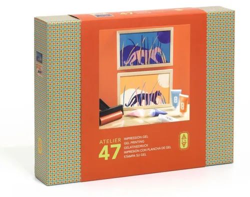 DJECO Kreativset Atelier 47 Gel-Druck