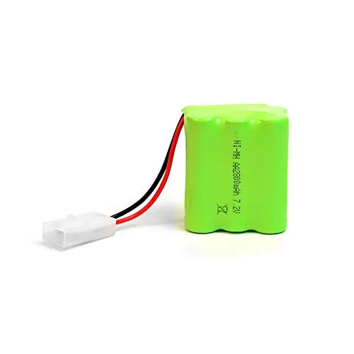 7,2V 2800-mAh Ni-MH Power Akku, kompatibel mit Tamiya KET 2P Stecker, 6 Zellen X-Style AA Akkupack Batterie f. RC Panzer, Auto, Bagger, Boot, Schiff, SUV, 4X4, Gelände-Fahrzeug, Steuerkasten,Spielzeug