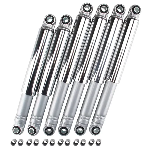 Tieferlegung SET 6 Stoßdämpfer silber/chrom 2x 260mm + 4x 290mm für Simson DUO