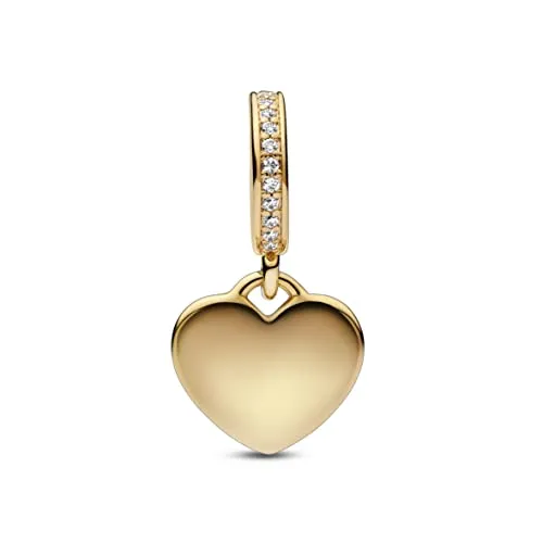 Produktbild PANDORA Herz Charm-Anhänger aus Sterlingsilber mit Zirkonia in Gold