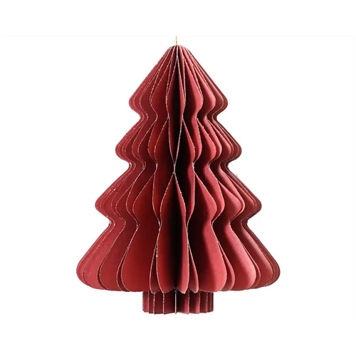 Dekohänger Tanne rot, weihnachtsrot - Papier, verschiedene Durchmesser - H 15 cm