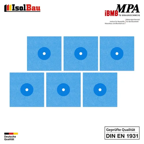 Wandmanschette Isolbau 6 Stk. Dichtmanschette Dichtband Dichtbahn Innenecke Bad