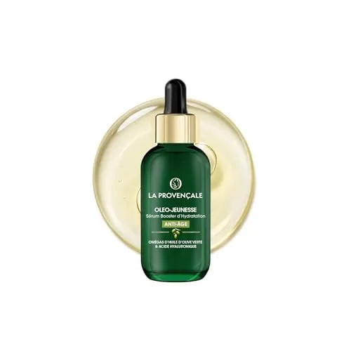 La Provençale Bio L'Extract de Jouvence Anti-Aging Serum – Hyaluronsäure und Öl, Bio-Olivenfleisch & Bio-Olivenblätter – Für alle Hauttypen, auch die empfindlichsten – 30 ml