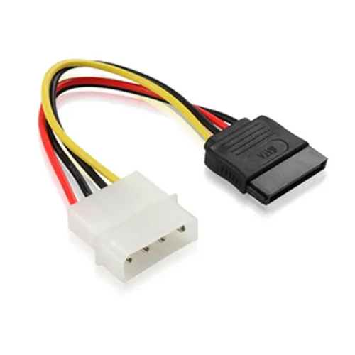 K32 Sata 3 Stromkabel Anschlusskabel 4pin Molex Stecker auf 15pin Sata Buchse