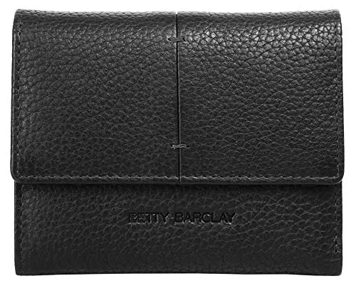 Betty Barclay Geldbörse im Querformat aus Echt Leder - Damen-Geldbörse mit RFID-Schutz, 15 Fächer für Karten und Bargeld, klassisches Design in hochwertigem Rindleder.