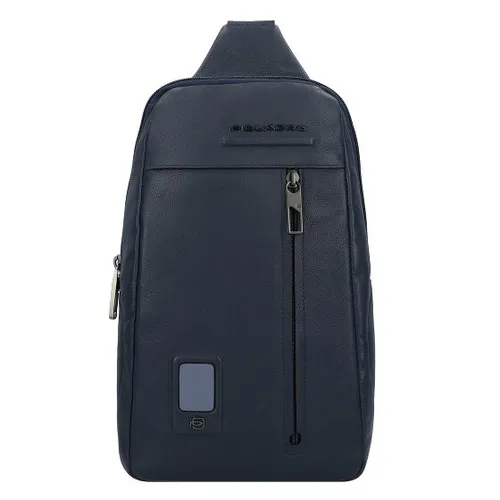 Piquadro CA5106AO Umhängetasche, personalisierbar in Blau von Piquadro