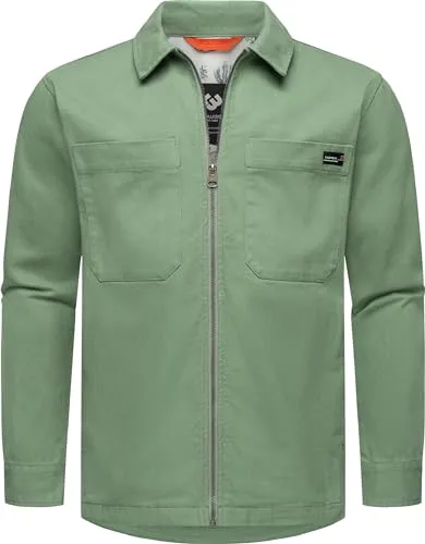 Ragwear Herren Hemdjacke Liwty Dusty Green Gr. XL - Funktionsjacken, modische Hemdjacke im lässigen Stil mit hochwertigem Material für optimalen Tragekomfort, ideal für jede Jahreszeit.