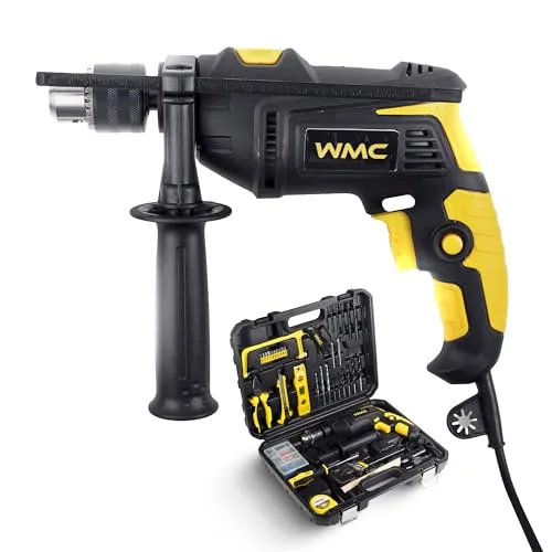 Profi Werkzeugkoffer 59-teilig von WMC Tools - Vielseitiges 59-teiliges Werkzeugset im patentierten Stuhlkoffer, ideal für Heimwerker und Profis; robust und praktisch, verwandelt sich in einen Stuhlständer und trägt bis zu 120 kg.