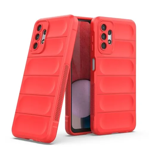 Handyhülle Kompatibel mit Samsung Galaxy A13 | TPU Silikon Bumper Case | Outdoor Schutzhülle Cover | Rot