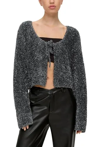 Q/S by s.Oliver Damen Strickjacke BLACK XL