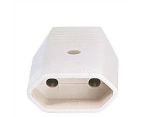 Europa-Kupplung weiß - Hochwertige Europa-Kupplung in Weiß, ideal für sichere Verbindungen in Kabelanschlüssen und Steckverbindern.