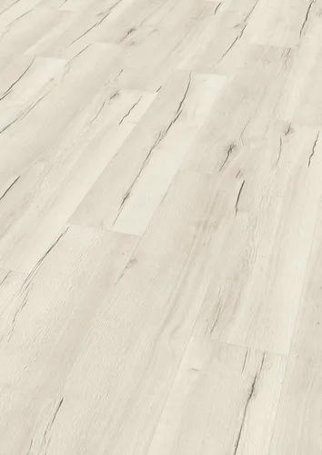 Laminat Creston Eiche weiß Landhausdiele 1292 x 246 x 8 mm - Laminatböden, stilvolle Landhausdiele in Eiche weiß für ein modernes Wohnambiente und einfache Pflege.