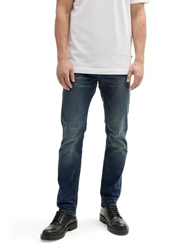 TOM TAILOR Denim Herren Piers Slim Jeans - Stylische Slim Fit Jeans im Five-Pocket-Style mit Stretch-Anteil für optimalen Tragekomfort. Ideal für lässige Outfits und vielseitige Kombinationsmöglichkeiten.