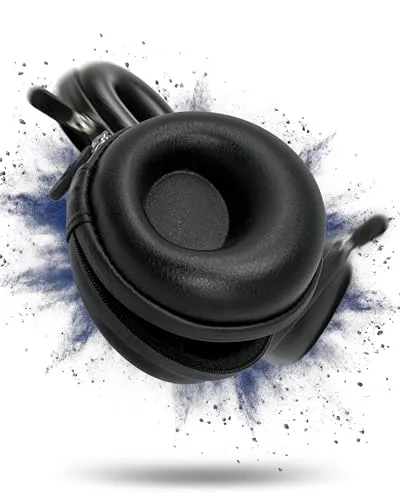 AKIELO Uhrengehäuse – Reise Uhrenbox Reinigungstuch und Geschenkbox – Für Männer und Frauen Armbanduhren und Smart Watch bis 54mm (Vollschwarze Ausgabe)