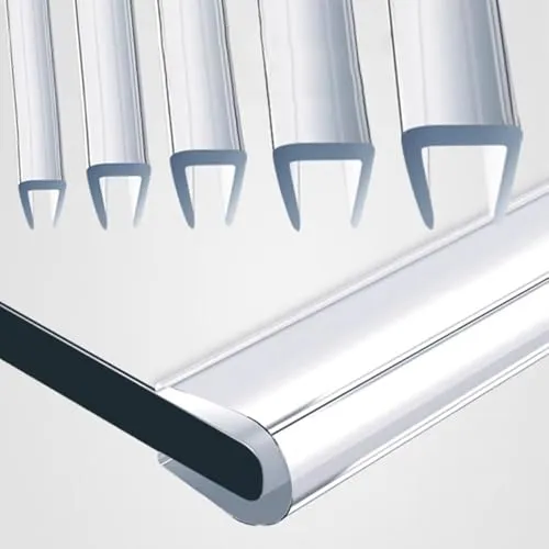 5m Transparenter U-Form Kantenschutz für Glastische