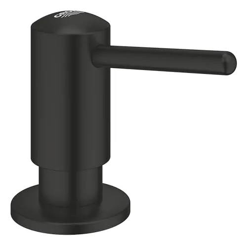 Grohe Seifenspender CONTEMPORARY 0,4 l - Matte Black - Seifenspender in elegantem mattem Schwarz mit Long-Life Shine Oberfläche für langanhaltenden Glanz und Pflegeleichtigkeit.