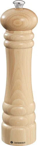 Salzmühle Pfeffermühle Gewürzmühle 24 cm - Manuelles Keramikmahlwerk - Küchenhelfer mit hochwertigem Keramikmahlwerk für präzises Mahlen, ideal für Salz und Pfeffer, in elegantem Holzdesign und 24 cm Höhe.